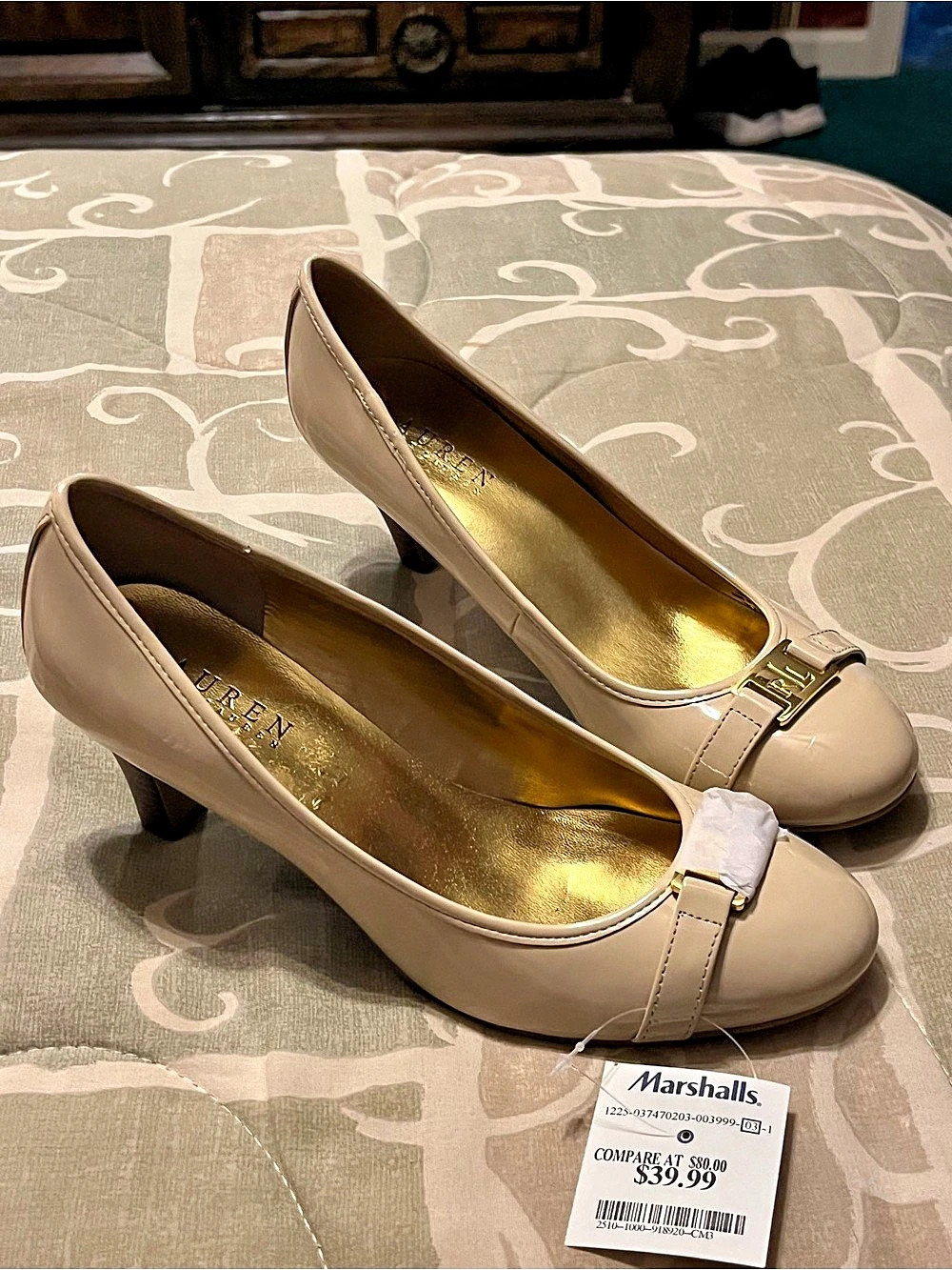 Lauren Ralph Lauren Women's Pumps Beige US 7 B NWT